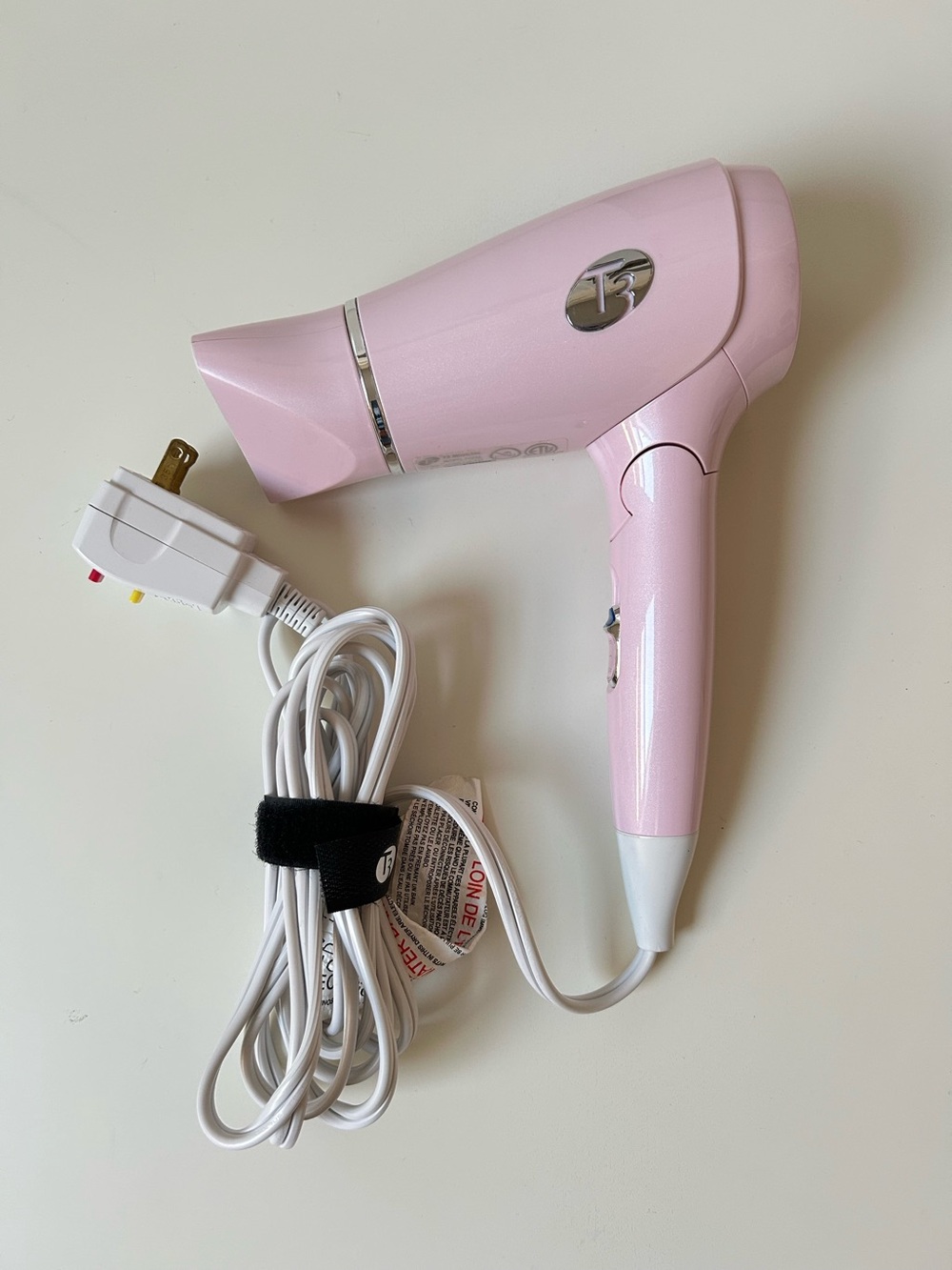 T3 Travel Hair Dryer Model#76852 in Satin Blush/Pink